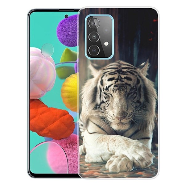 Deco Samsung Galaxy A23 skal - Vit Tiger Vit