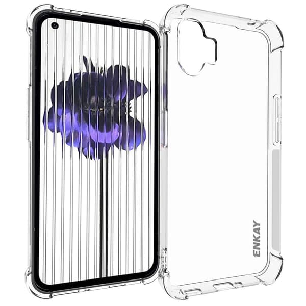ENKAY klart fallsikkert etui for Nothing Phone (1) Transparent