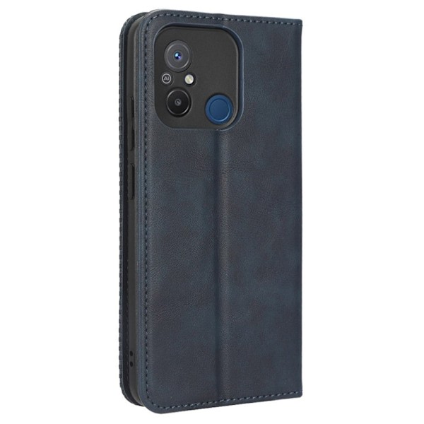 Bofink Vintage läder Xiaomi Poco C55 / Xiaomi Redmi 11A / Xiaomi Poco C50 fodral - Blå Blå