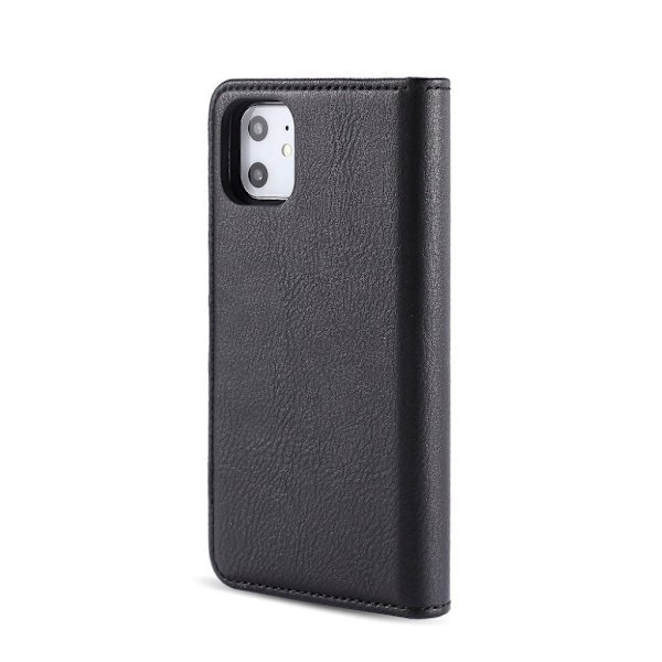 DG.MING iPhone 11 2-i-1 etui med pung - Sort Black