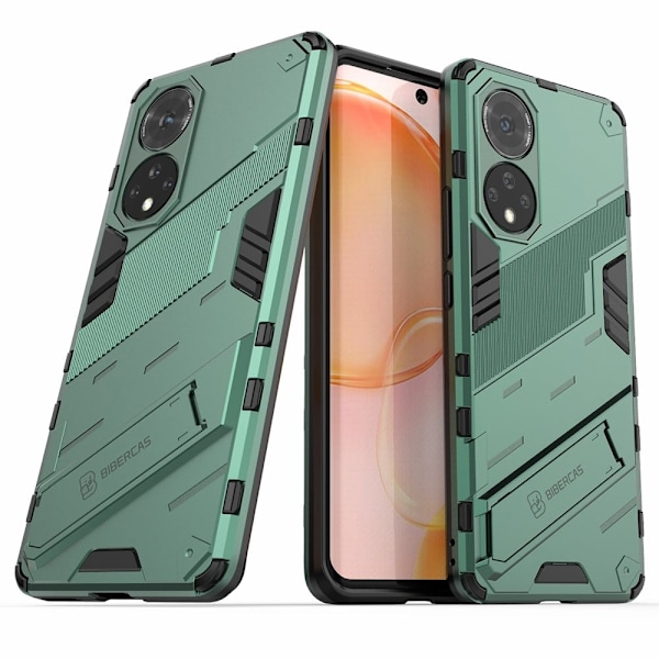 Stødsikker Hybrid Cover med A Moderne Touch til Honor 50 - Grøn Green