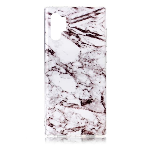 Marble Samsung Galaxy Note 10 Pro deksel - Grå Marmor Silver grey