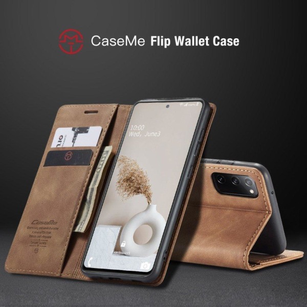 CaseMe Samsung Galaxy S20 FE 5G / S20 FE Vintage fodral - brun Brun