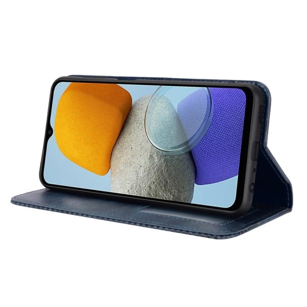 Bofink Vintage läder Samsung Galaxy M23 fodral - Blå Blå