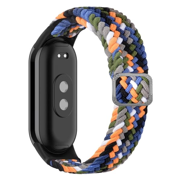 Xiaomi Smart Band 8 elastinen nailonpunos hihna - Farkku Multicolor