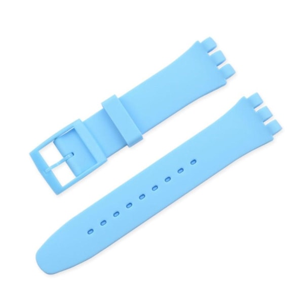 12mm Universal silicone watch strap - Baby Blue Blå