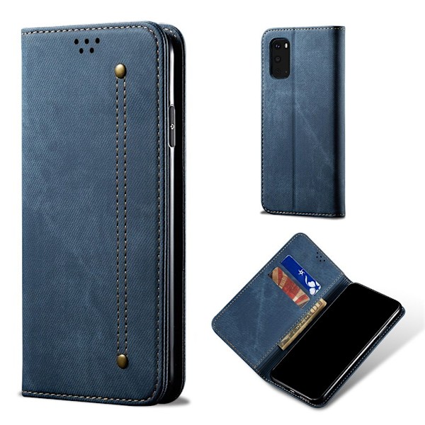 Jeans Samsung Galaxy S20 FE 5G fodral - Blå Blå