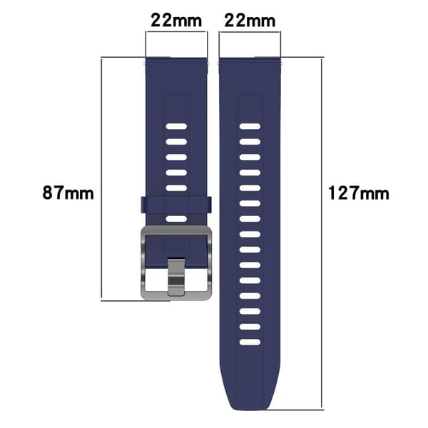 Xiaomi Watch S4 Sport Silikon Klockarmband 22mm Justerbart Armband - Grå Silvergrå