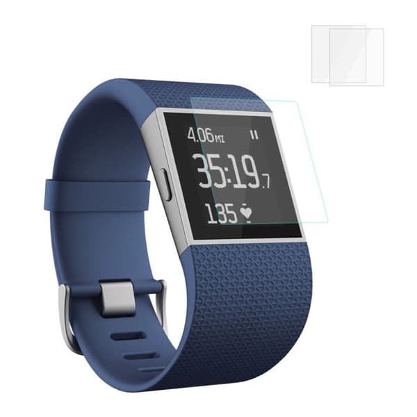 HAT PRINCE Fitbit Surge 2 stycken härdade extra glas - Genomskinlig Transparent