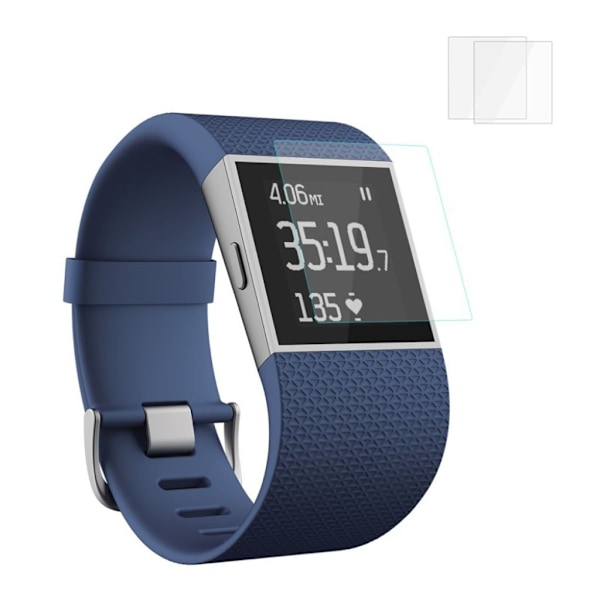 HAT PRINCE Fitbit Surge temperoitu lasisuoja näytölle 2kpl - Kirkas Transparent