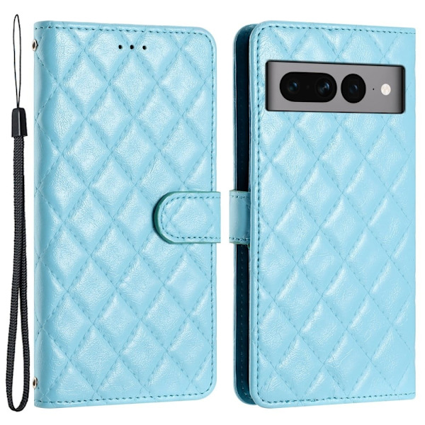 Funktionelt Google Pixel 8 Pro rombe etui med pung Blue