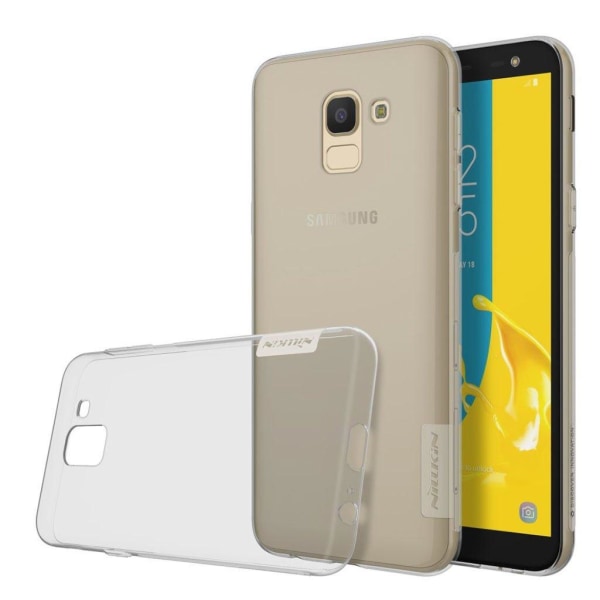 NILLKIN Samsung Galaxy J6 (2018) mobilskal silikon skydd - Grå Silvergrå
