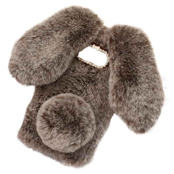 Fluffy Rabbit Samsung Galaxy S10 Plus skal - Brun Brun