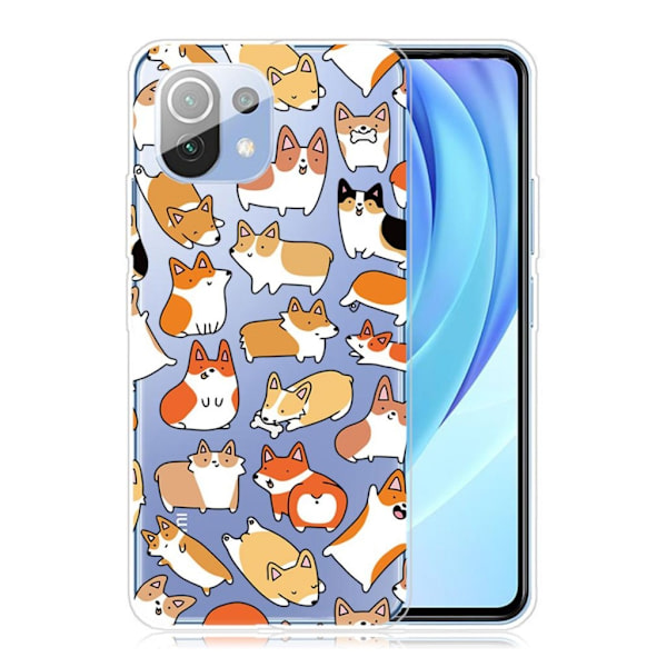 Deco Xiaomi Mi 11 Pro skal - Söt Tecknad Corgis multifärg