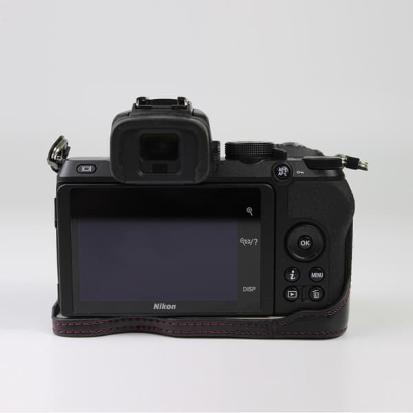 Nikon Z50 hållbart läderfodral - Svart Svart