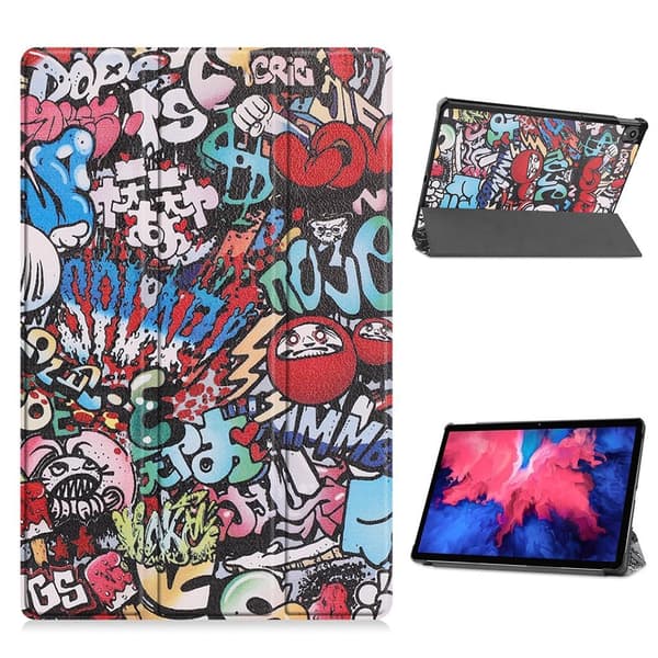 Lenovo Tab P11 mönstrat flipfodral i läder - Speciellt Mönster multifärg