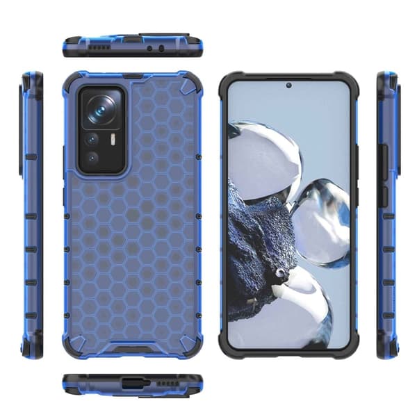 Bofink Honeycomb Xiaomi 12T Pro Suojakotelo - Sininen Blue