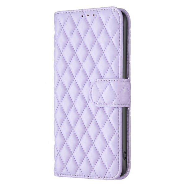 Matt iPhone Xs Max fodral med rombmönster - Lila Lila