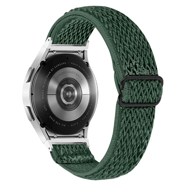 Elastiskt enkelt klockarmband för Samsung Galaxy Watch 4 - Militärgrön Grön