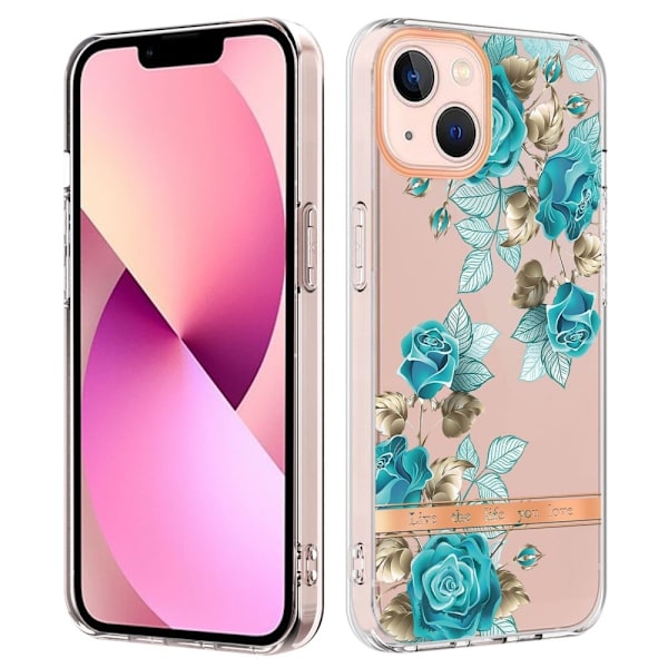Super Slim og Holdbart Blødtcover til iPhone 15 Plus - Hc002 Blue Rose Blue