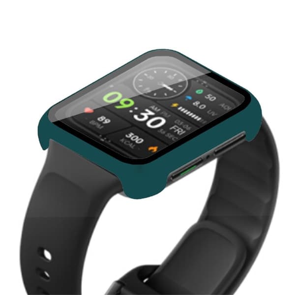 Oppo Watch 2 (46mm) simple cover with tempered glass screen protector - Midnight Green Grön