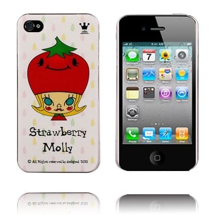 Sødt tegnefilmsetui (lyserød og hvid baby) til iPhone 4/4S Multicolor
