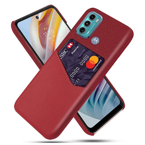 Bofink Motorola Moto G60 Card Suojakuori - Punainen Red