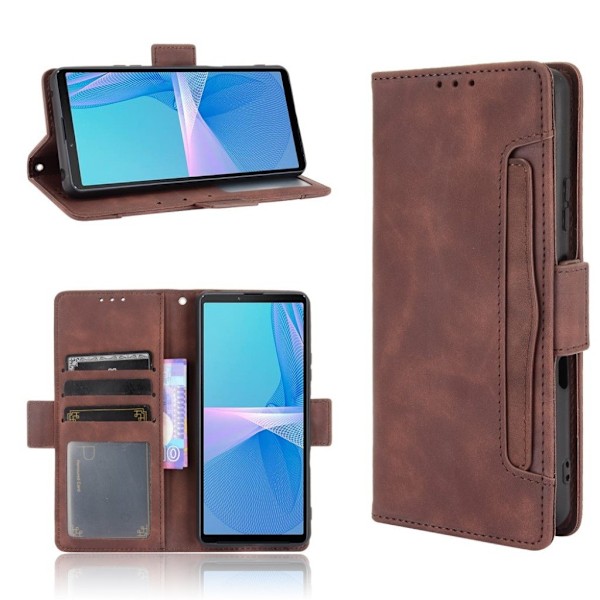 Moderni Nahkalaukku For Sony Xperia 10 III - Ruskea Brown