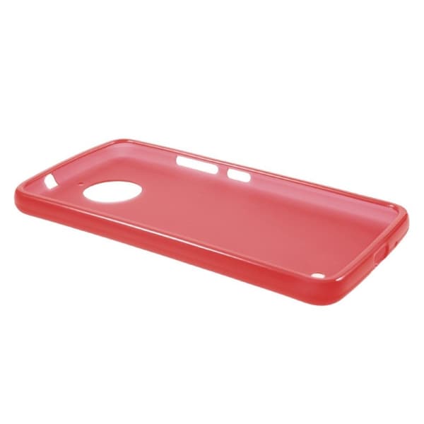 Motorola Moto E4 Matt TPU Etui - Rød Red