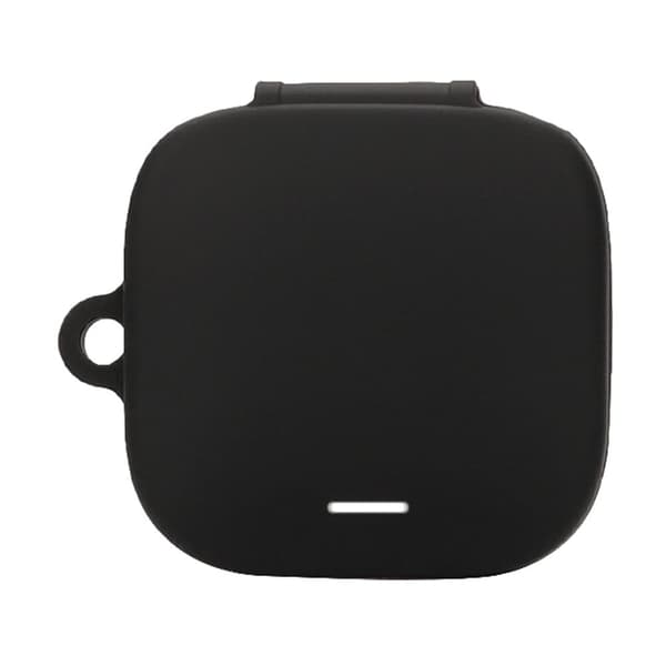 Til Xiaomi Redmi Buds 6 Active Silicone Cover Bluetooth Earphone Sleeve med Anti-Lost Buckle - Sort Black