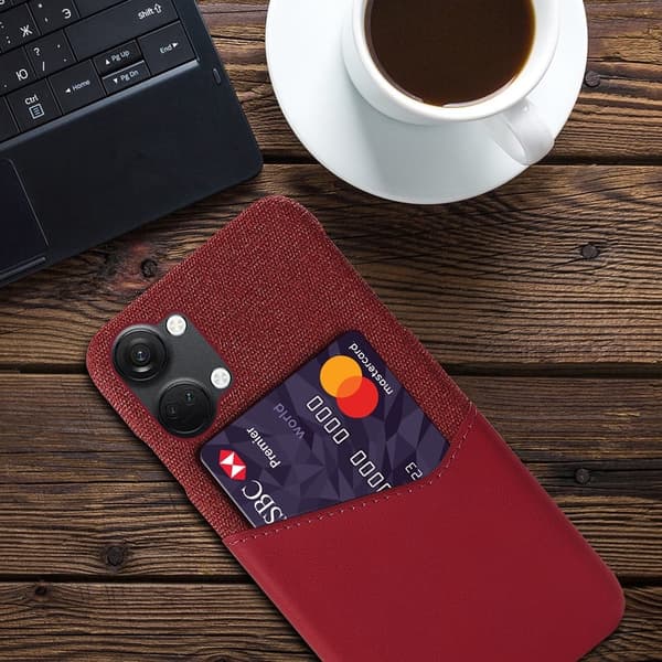 Bofink OnePlus Ace 2v Kredittkort Deksel - Rød Red