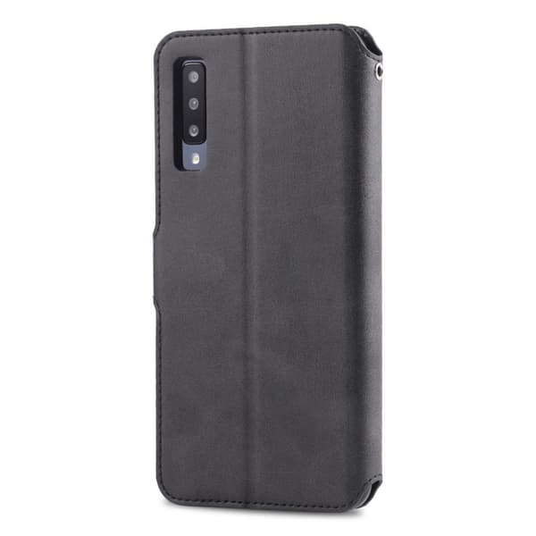 AZNS Samsung Galaxy A50 konstläderfodral - Svart Svart