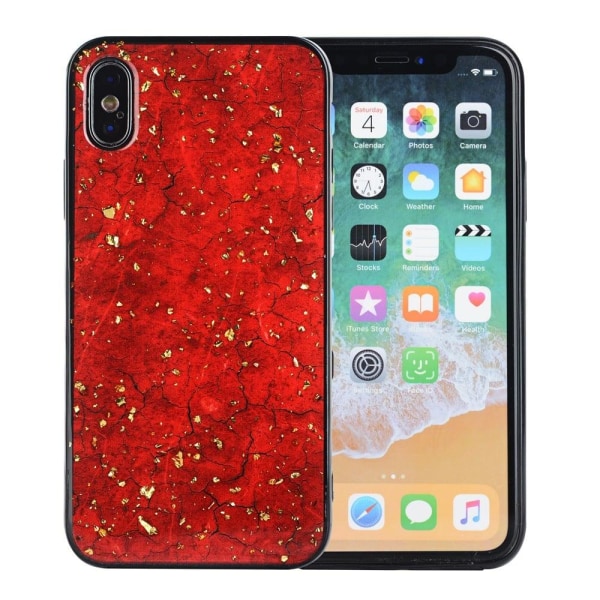 iPhone XS epoksi lakattu suojakotelo - Punainen Red
