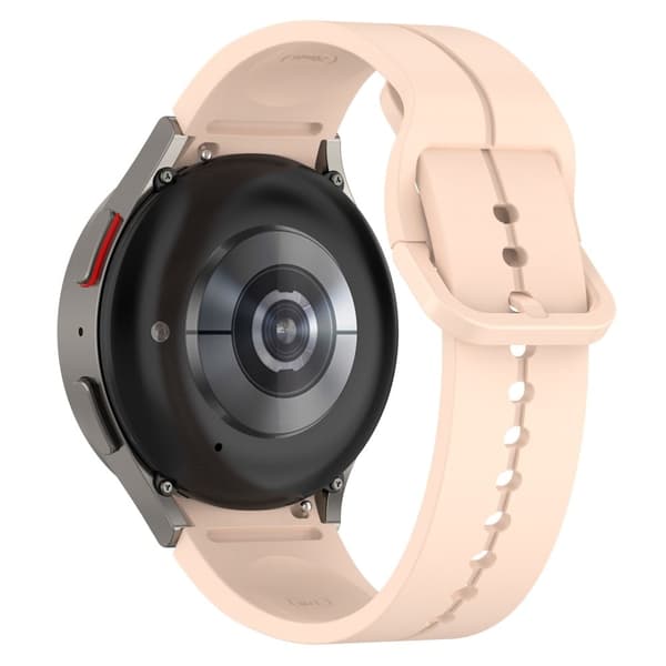 20mm silikone rille rem til Samsung Galaxy Watch 6 / 5 / 4 / 3 (41mm) - Lyserød Pink