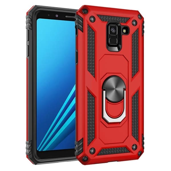 Bofink Combat Samsung Galaxy A8 (2018) cover - Rød Red
