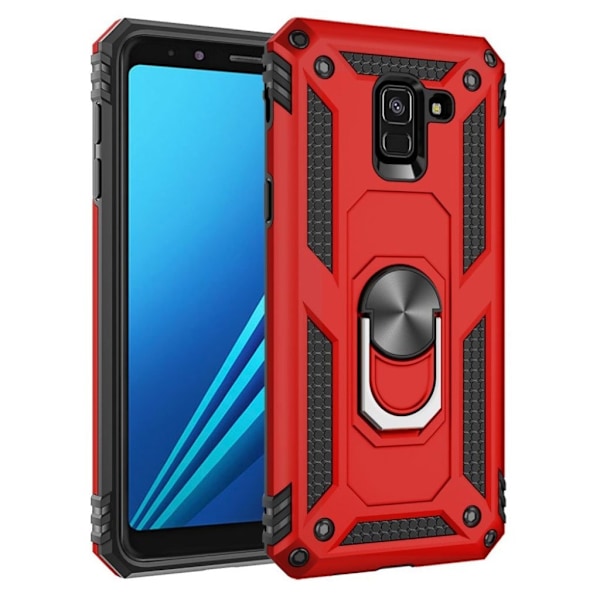 Bofink Combat Samsung Galaxy A8 (2018) deksel - Rød Red