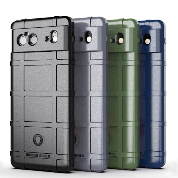 Rugged Shield Etui Google Pixel 6 - Sort Black