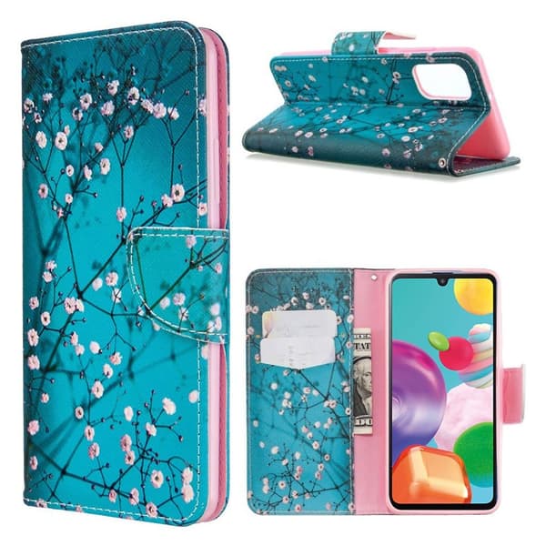 Wonderland Samsung Galaxy A41 Etui - Træ med Blomster Multicolor