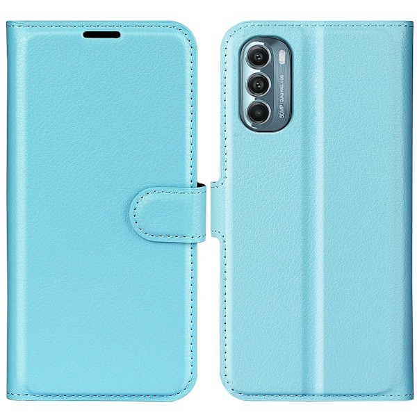 Klassisk Motorola Moto G Stylus 5G (2022) flip etui - Blå Blue