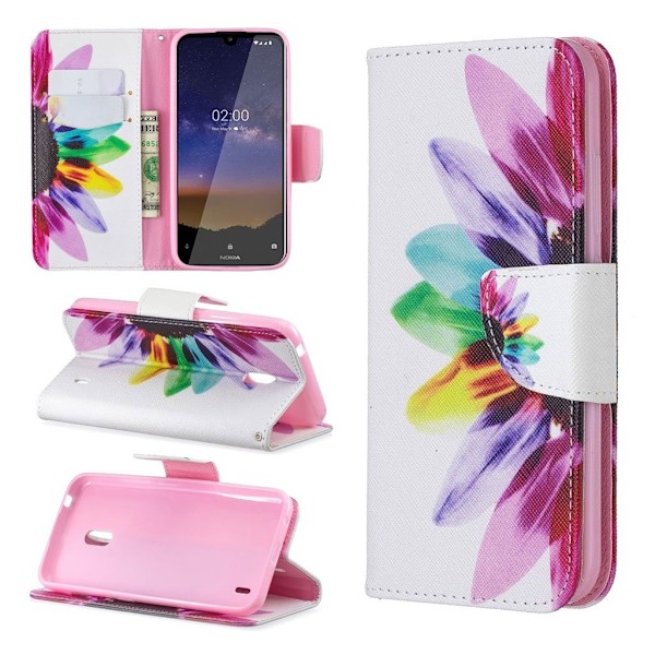 Wonderland Nokia 2.2 veske - Petals Pattern Multicolor