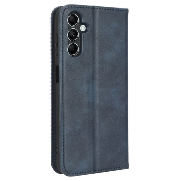 Bofink Vintage Samsung Galaxy M34 Læretui - Blå Blue