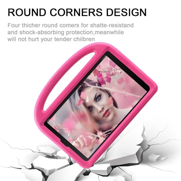 Samsung Galaxy Tab A 10.1 (2019) stötsäkert fodral i sparrow design - Ros Rosa