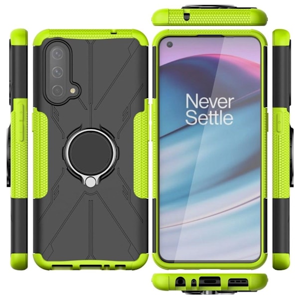 Kickstand-skydd med magnetiskt ark för OnePlus Nord CE 5G - Grön Grön