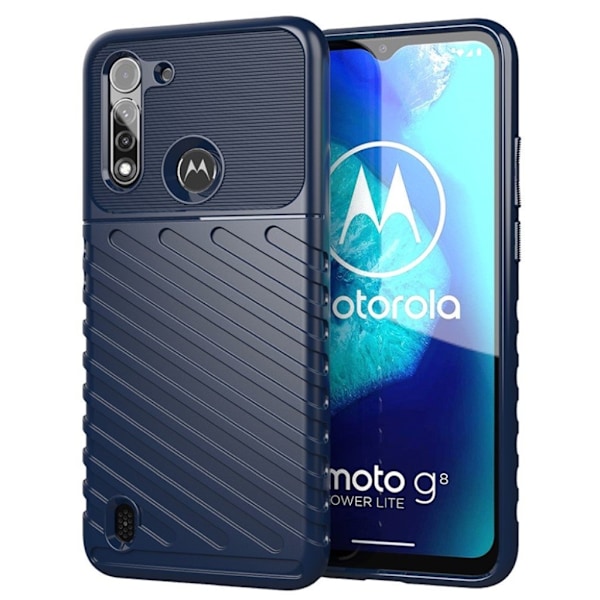 Thunder Motorola Moto G8 Power Lite kuoret - Sininen Blue