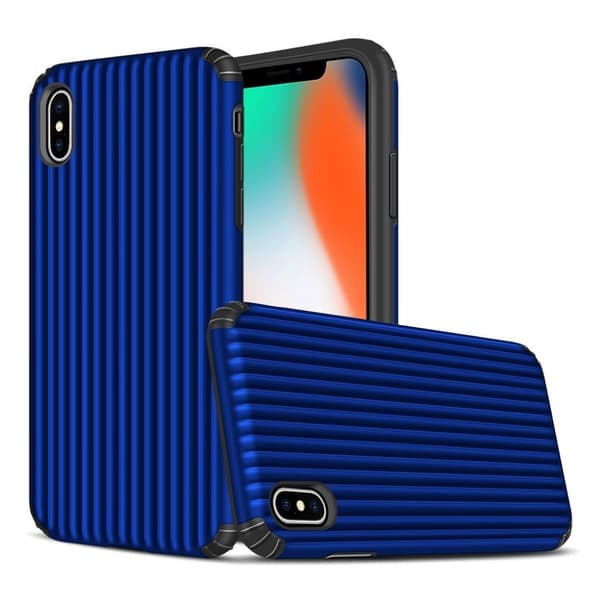 iPhone Xs Max hybridfodral i form av resväska - Blå Blå