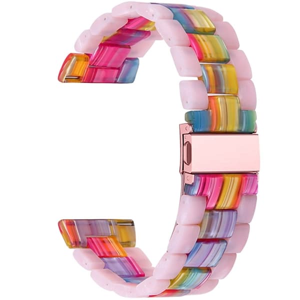 Fitbit Versa 2 / Versa Lite väriliitoshartsikellon hihna - Glitter Vaaleanpunainen / Värikäs Multicolor