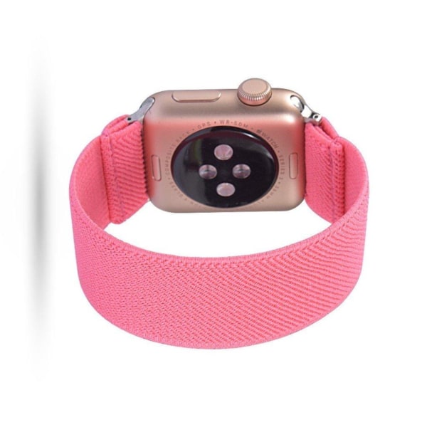 Apple Watch Series 5 40 mm ensfarvet nylon-urrem - Vandmelons Rø Red