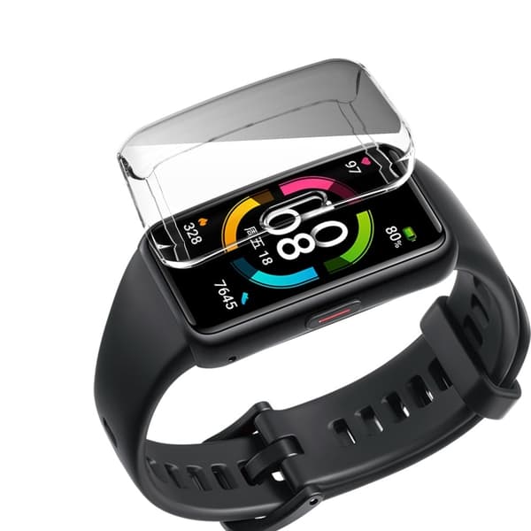 Honor Band 6 TPU-skydd för galvanisering - Transparent Transparent