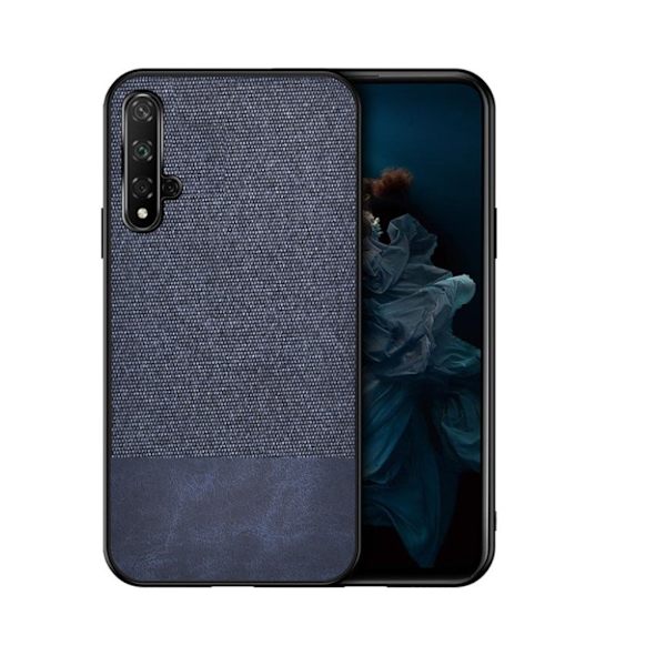 Berlin Honor 20 deksel - PU + Cloth / Dark Blue Blue