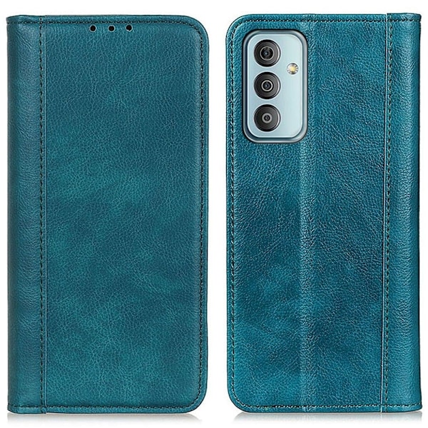 Aito nahkakotelo magneettisuljuksella Samsung Galaxy M23 - Vihreä Green
